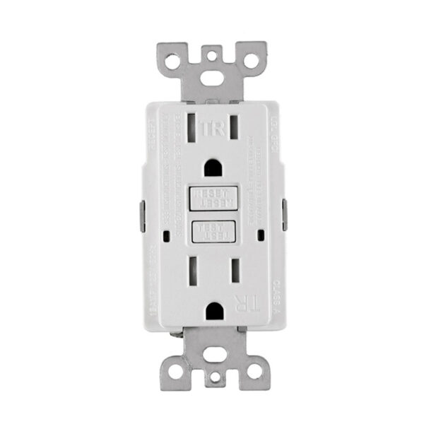 15 amps Self-testing Tamper Resistant GFCI Receptacle with wall plate - MH15-ST