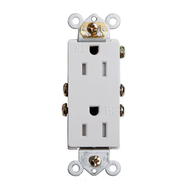 15A decorative temper resistant receptacle - 8304TR