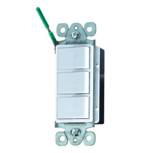 15A single pole decorative triple rockers switch - 8203-3