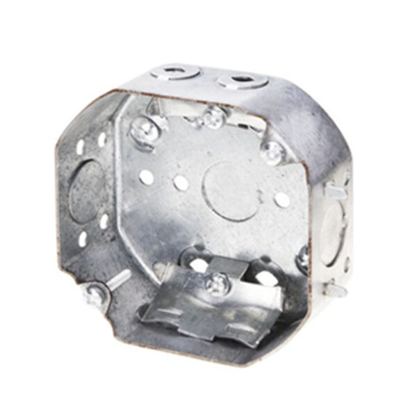 4in octagon box with prepositioned depth tabs - BOX 54151-L