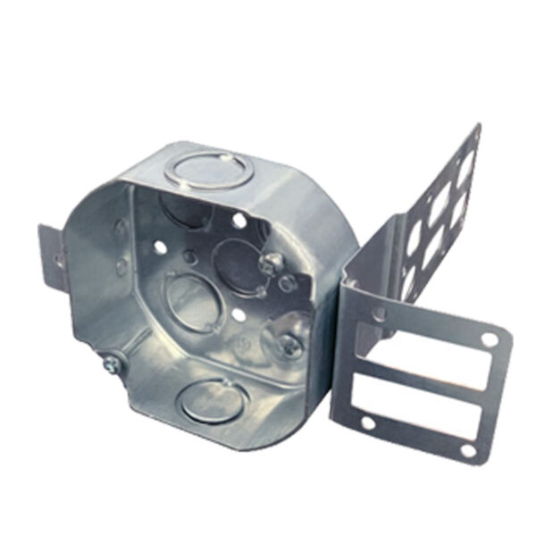 4in octagonal box with integral support & wraparound bracket - BOX 54151-KSSX