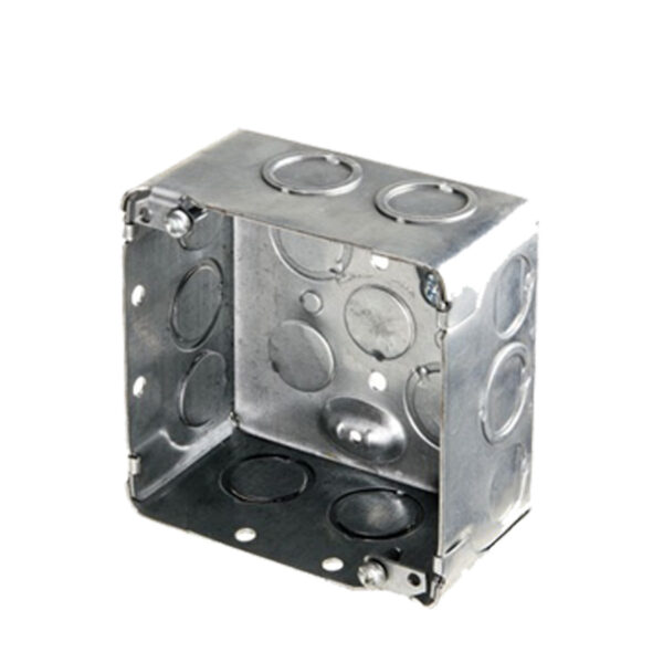 4in square steel conduit box with concentric knockouts - BOX 52151-K
