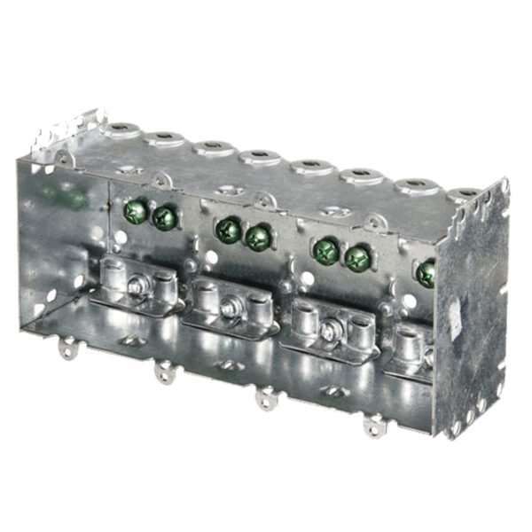 Four Gang Device Box with clamps - BOX 2104-LLE4