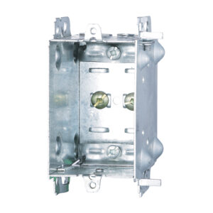 Gangable device box with cable clamps - BOX 1104-LH