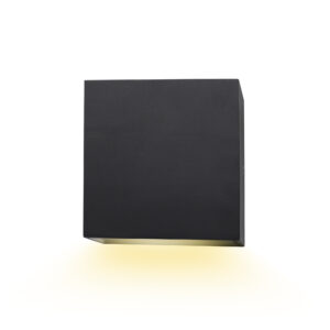 Low profile LED down wall sconce which can be used interior or exterior - SSC-DL-5CCT-BK