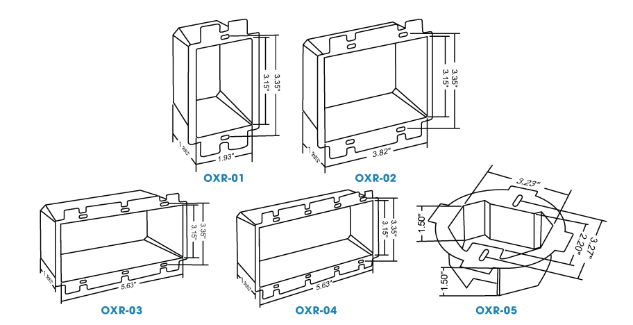Plastic extension ring for set back metal boxes - OXR-02 Image 2
