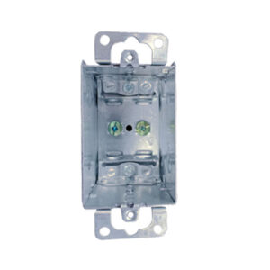 Single gangable device box with flush ears - 1580300432box-1104-la