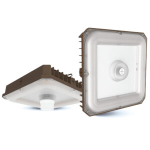 CNP100-3CCT+W - Slim, durable garage and canopy LED light with a light weight design