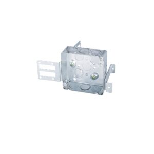 Square steel junction box with wraparound bracket - BOX 52151-KSSX