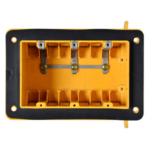 Three gang insulated vapour-proof non-metallic switch and outlet box - WPB03
