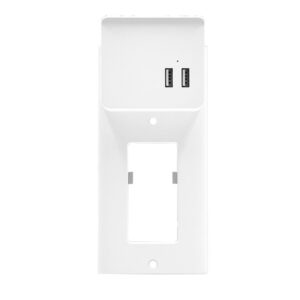 Wall Plate Charger with Dual USB ports suitable for 15 amps and 20 amps decor outlets - SO8521USB