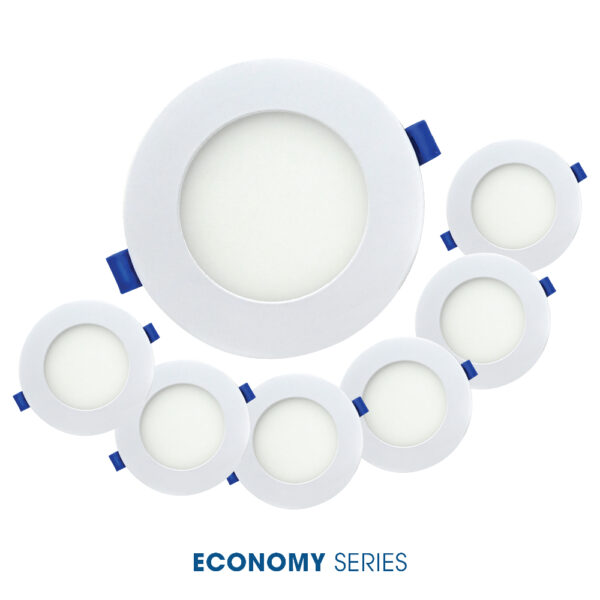 SLIM4CONT-ECON - Ultra slim economy series LED downlight contractor pack (pack of 6) with selectable CCT 1