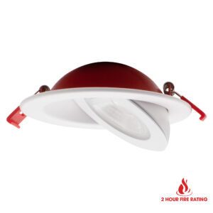 SLIM6FL+FR-5CCT - 6in Fire Rated Floating Gimbal Recessed LED - with Adjustable CCT 1